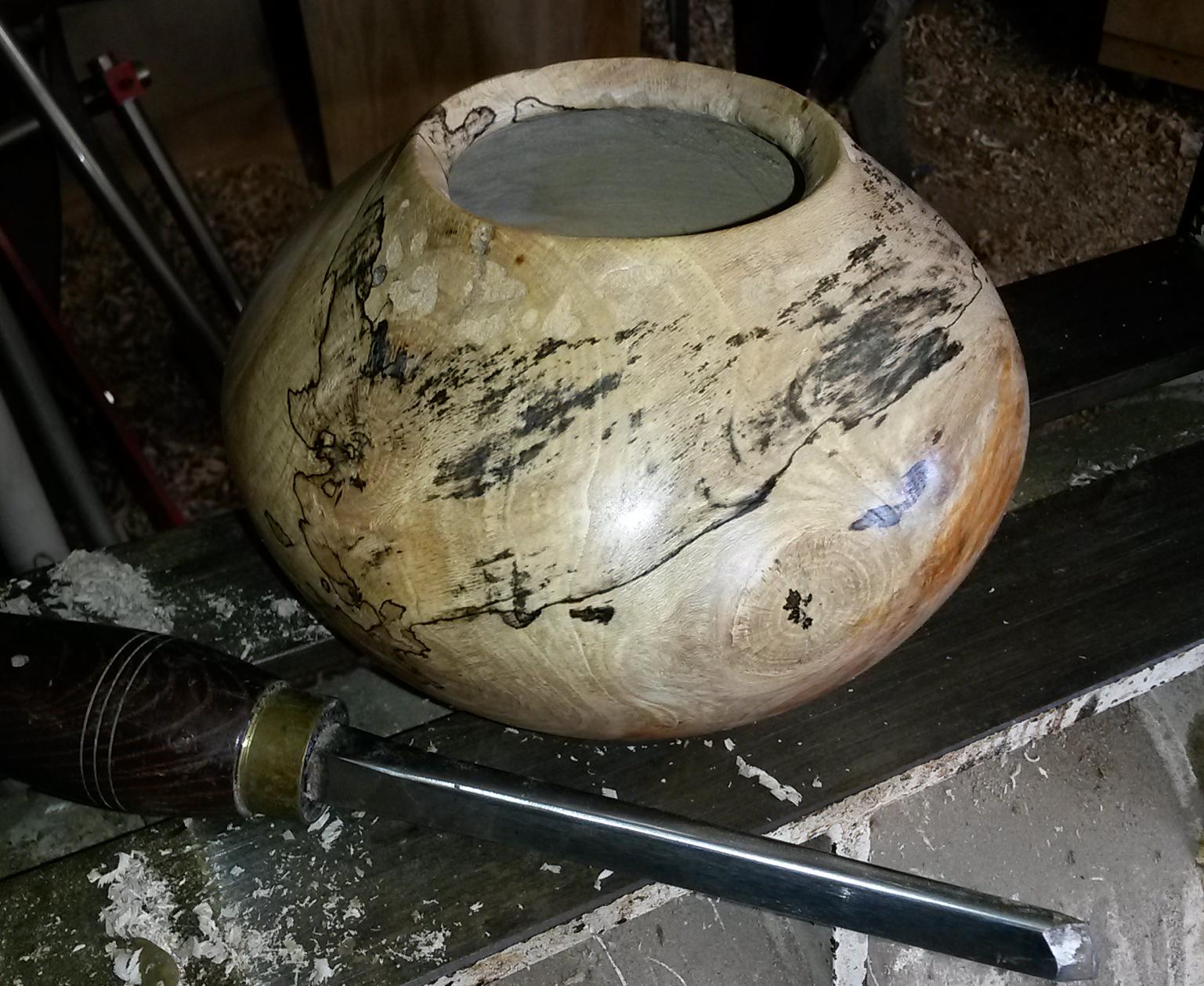 spalted pot spalted pot